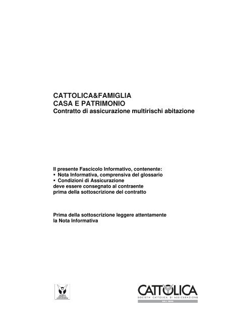 Nota informativa (pdf - 311 Kb) - Cattolica