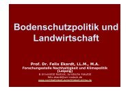 Prof. Dr. Felix Ekardt, Forschungsstelle Nachhaltigkeit und Klimapolitik