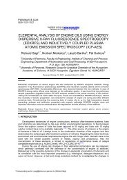 elemental analysis of engine oils using energy dispersive x-ray ...