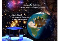 Cryogenic Detectors Direct Dark Matter Search - 3rd Joint ILIAS ...