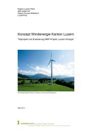 Konzept Windenergie Kanton Luzern - Region Sursee-Mittelland