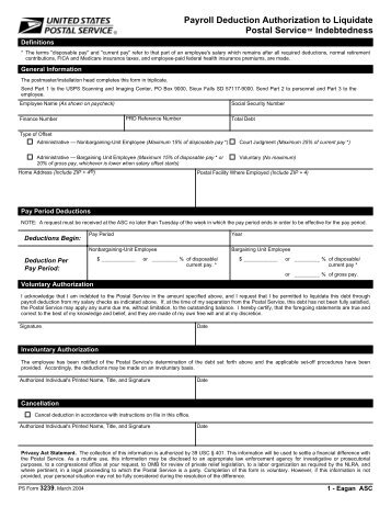 PS Form 3239 - NALC Branch 78