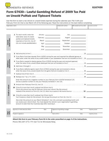 Minnesota lawful gambling tax forms