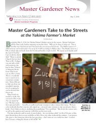 Master Gardener News - Yakima County
