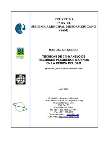 Manual de Capacitación sobre Técnicas de Comanejo de Recursos ...