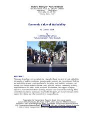 Economic Value of Walkability