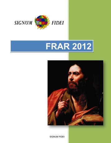 FRAR 2012 - signumfideimalta