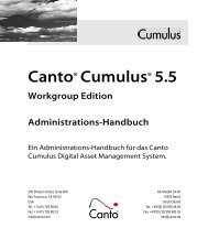 Handbuch - Canto