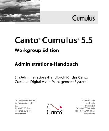 Handbuch - Canto