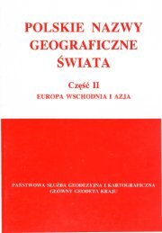 Polskie nazwy geograficzne Åwiata - KSNG Nazwy geograficzne