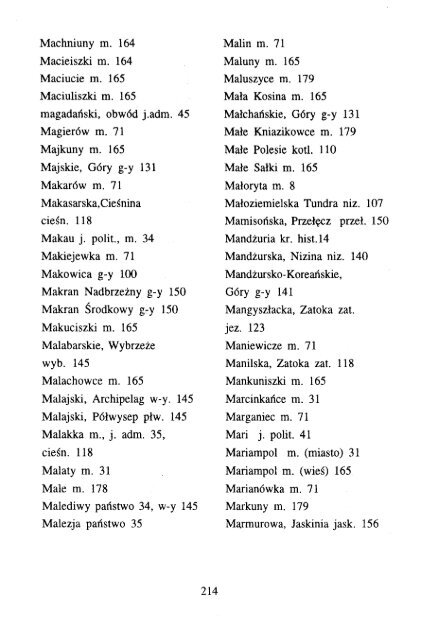 Polskie nazwy geograficzne Åwiata - KSNG Nazwy geograficzne