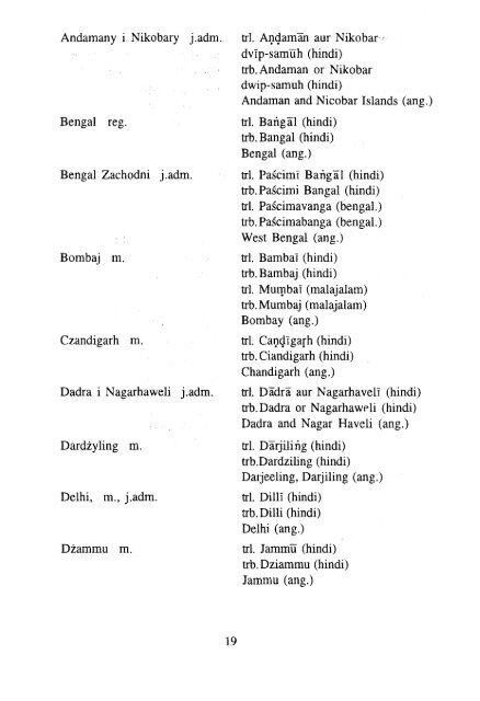 Polskie nazwy geograficzne Åwiata - KSNG Nazwy geograficzne