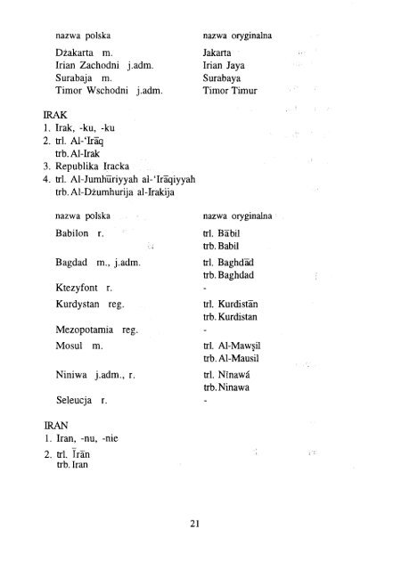 Polskie nazwy geograficzne Åwiata - KSNG Nazwy geograficzne