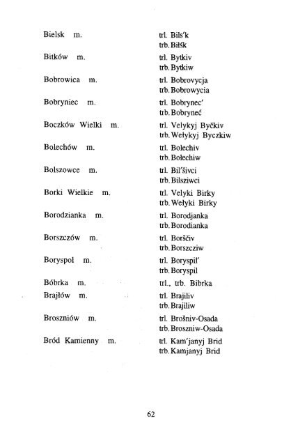 Polskie nazwy geograficzne Åwiata - KSNG Nazwy geograficzne