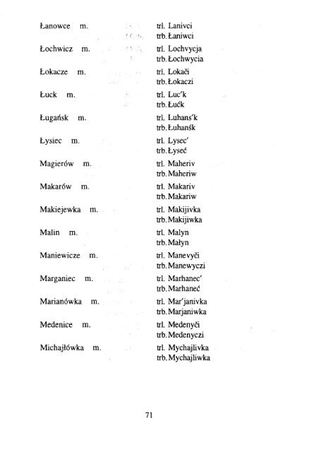 Polskie nazwy geograficzne Åwiata - KSNG Nazwy geograficzne