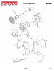 Parts Breakdown RBL500 - Makita