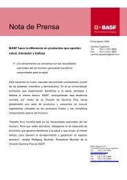 02-08-06 - BASF hace la diferencia en productos que aportan salud