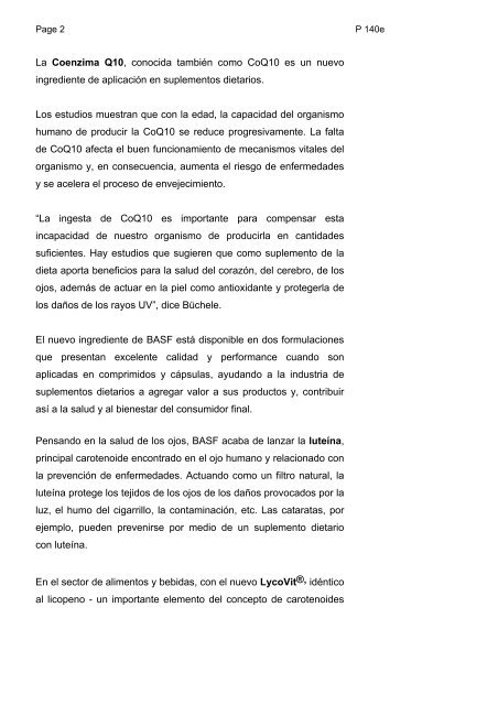 02-08-06 - BASF hace la diferencia en productos que aportan salud