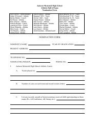 Athletic Hall of Fame Nomination Form - Jacksonsd.org