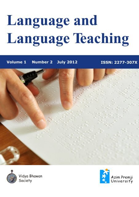 Language and Language Teaching, Issue 2 - Azim Premji Foundation