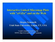 (1) Interactive Linked Micromap Plots with nViZn and on the Web