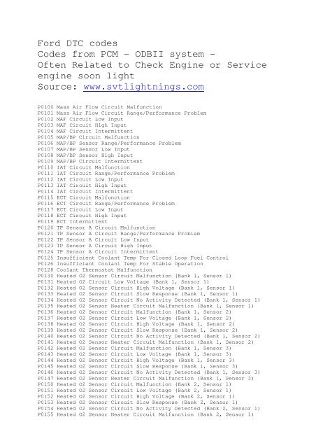 ford engine codes dtc 5284 ford engine codes dtc 5284