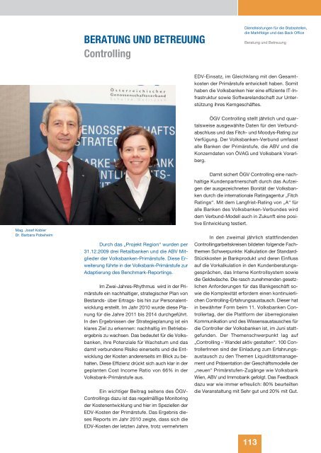 JAHRESBERICHT 2010 - Volksbank AG