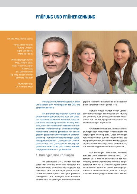 JAHRESBERICHT 2010 - Volksbank AG