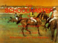 The Schoolmaster and other stories - Penn State University