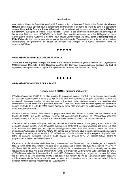 VOL. 65, NO. 2 Mars â March 2006 - AAFI-AFICS, Geneva - UNOG