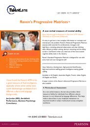 Raven's Progressive MatricesÃ¢Â„Â¢ - TalentLens
