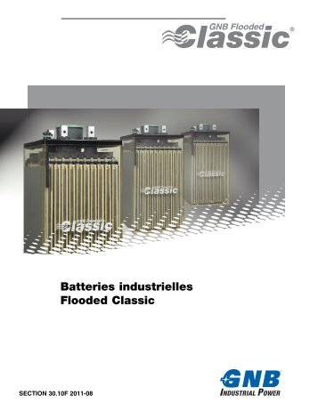 Batteries industrielles Flooded Classic - Exide Technologies