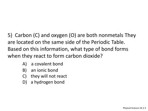 Physical Science Practice Test 1