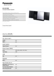 SC-HC37DB Compact Stereo System CD, CD-R - Yardley Hospitality