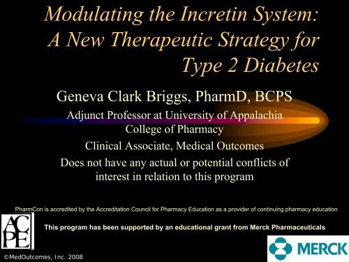 A New Therapeutic Strategy for Type 2 Diabetes - Free CE ...