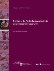 The Role of  the Food & Beverage Sector - Harvard Kennedy School ...