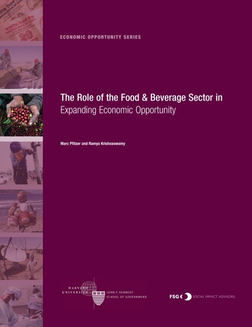 The Role of  the Food & Beverage Sector - Harvard Kennedy School ...