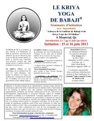 tÃ©lÃ©charger le programme au format pdf - Babaji's Kriya Yoga