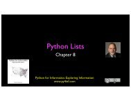 Python Lists - CTools