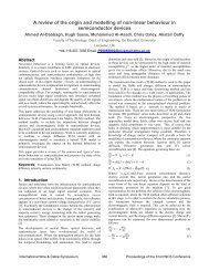 A review of the origin and modelling of non-linear behaviour in ...