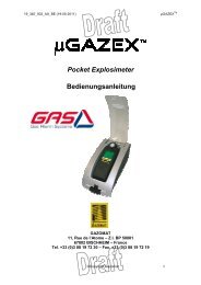 Pocket Explosimeter Bedienungsanleitung - Gas Alarm Systems