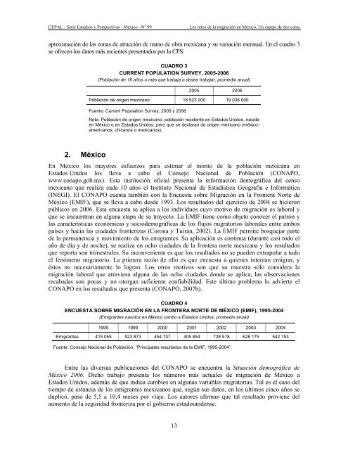 Los retos de la migración en México. Un espejo de dos caras - Cepal