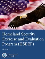 Homeland Security Exercise and Evaluation Program (HSEEP)