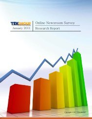 Online Newsroom Survey - Reynolds Center for Business Journalism