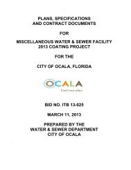 C O N T R A C T   DOCUMENT S - City of Ocala