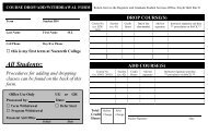 COURSE DROP/ADD/WITHDRAWAL FORM - Brockport