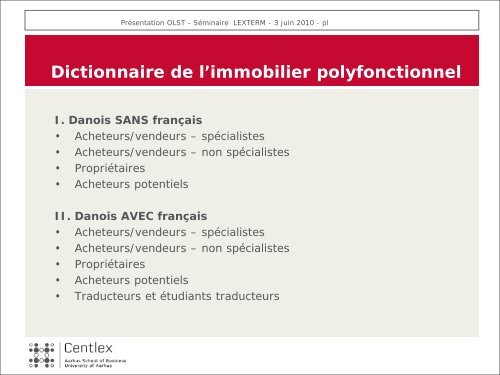 Principes de lexicographie fonctionnelle - Observatoire de ...