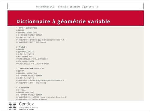 Principes de lexicographie fonctionnelle - Observatoire de ...