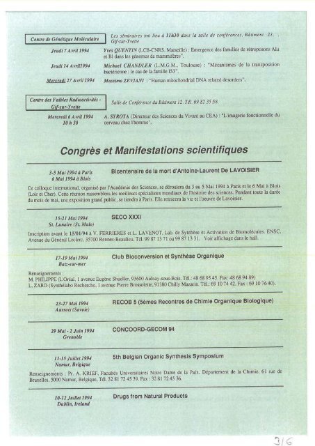 UCSN info - Historique de l'ICSN - CNRS
