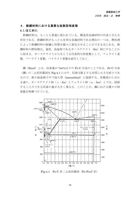 材料における相変態（拡散型変態）と組織形成 - Tsuji Lab